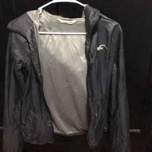Gray Hollister Windbreaker